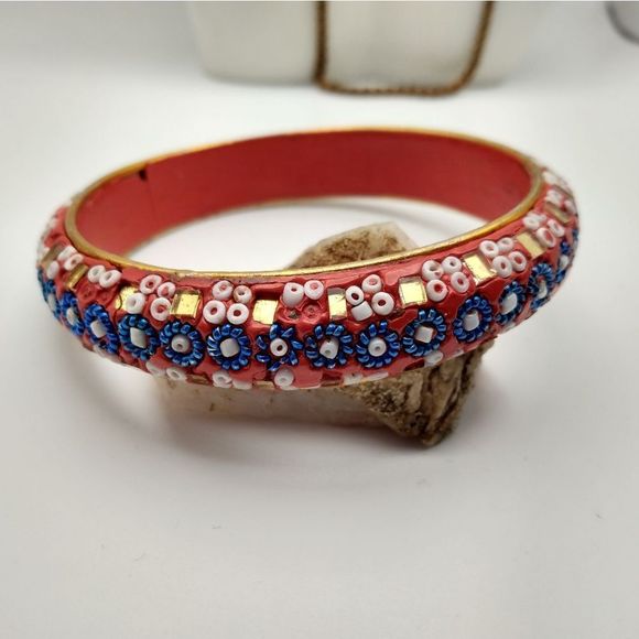 Mexican festival sparkle bracelet sequined - Picture 1 of 2